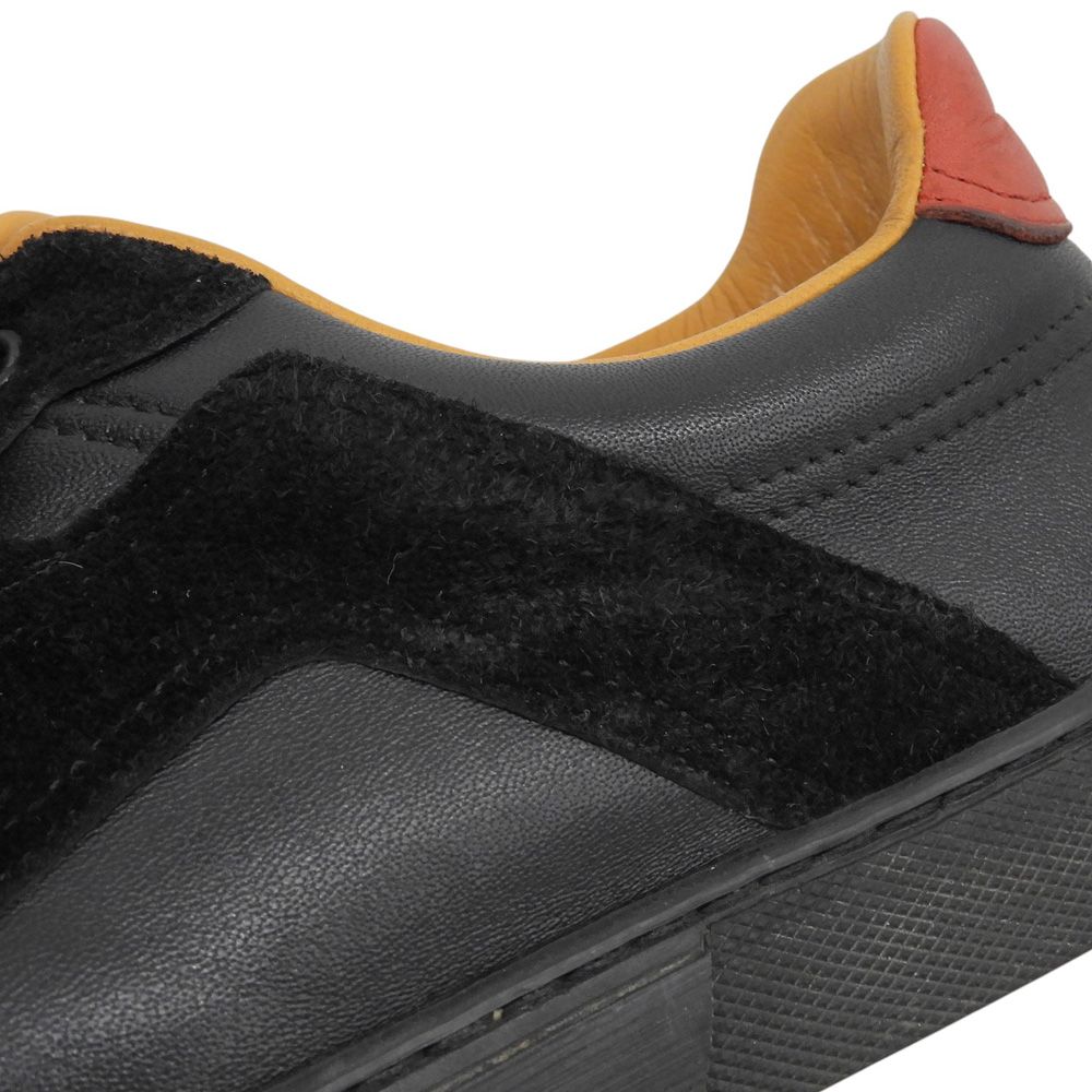 Hermes All Leather Sneakers Quick Suede Calf Combination Black — view 6