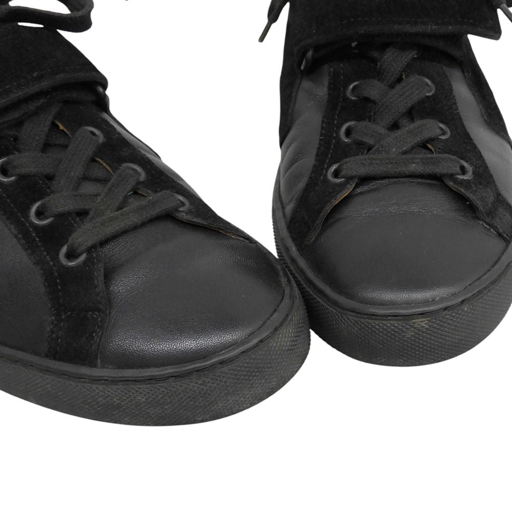 Hermes All Leather Sneakers Quick Suede Calf Combination Black — view 3