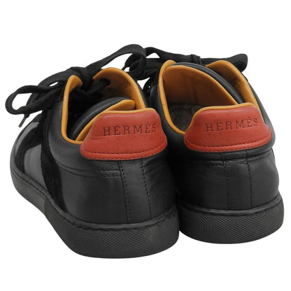 Hermes All Leather Sneakers Quick Suede Calf Combination Black — view 4