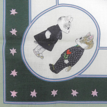 Gucci Released Yuko Higuchi Collaboration Cotton Scarf Handkerchief Green — view 6