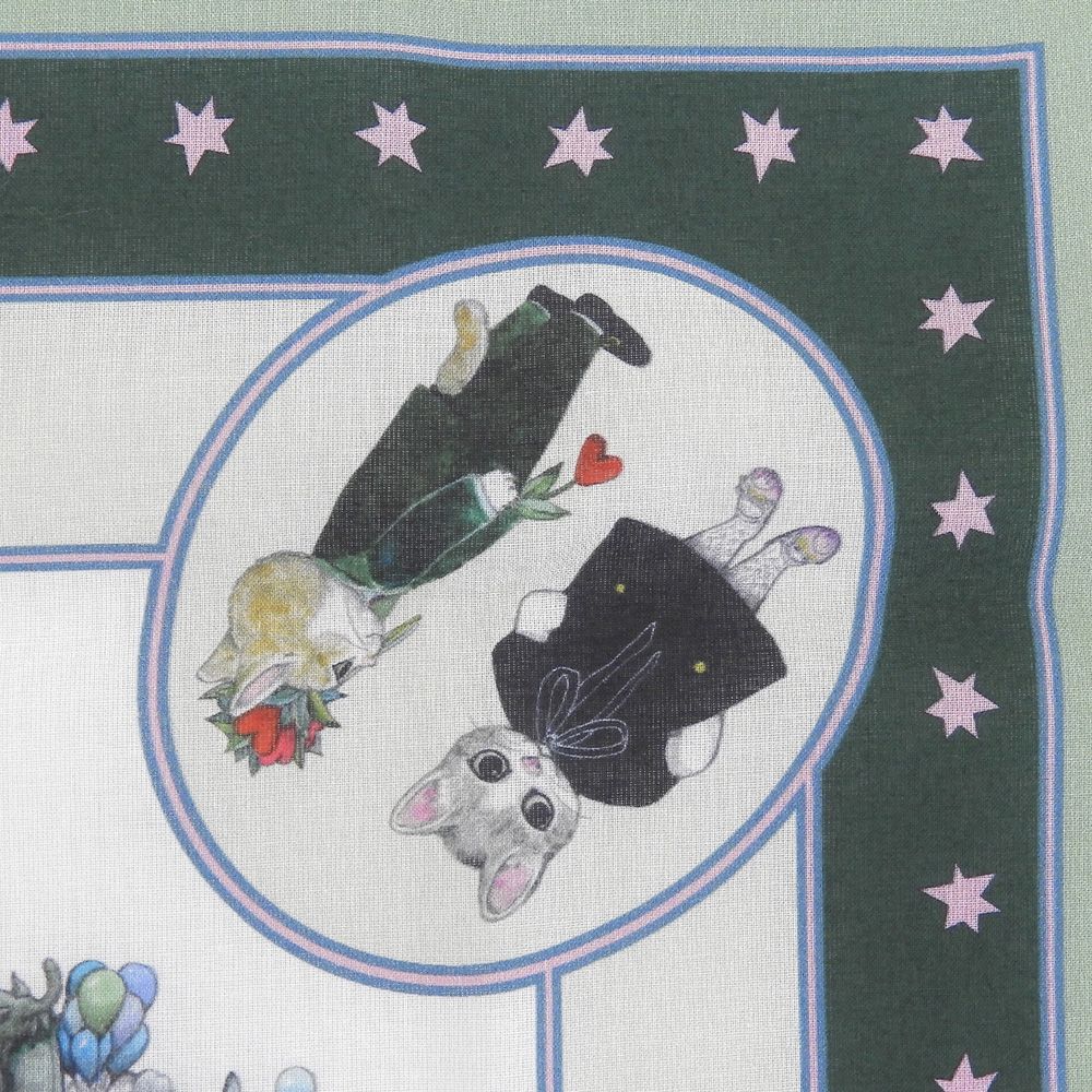 Gucci Released Yuko Higuchi Collaboration Cotton Scarf Handkerchief Green — view 4