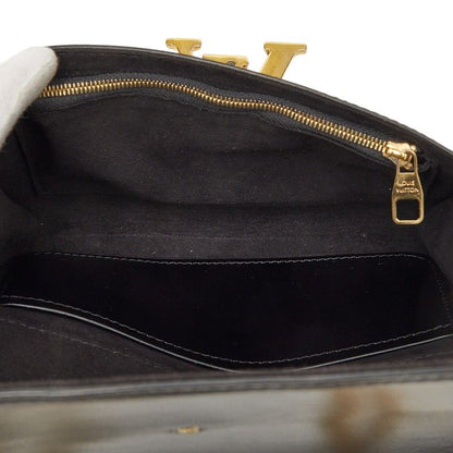 Louis Vuitton Pochette Louise MM Chain Shoulder Bag Noir Black Leather — view 6