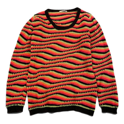 Prada Runway Wear Multi Border Cashmere Sweater Multicolor — view 2