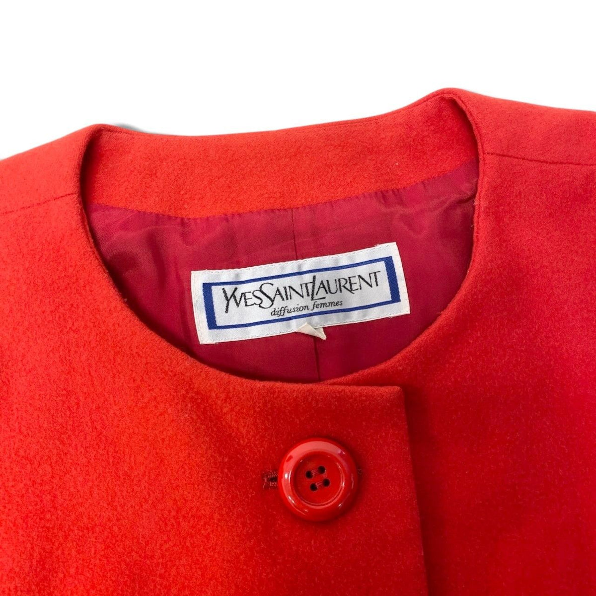 Saint Laurent Collarless Jacket Wool — view 7