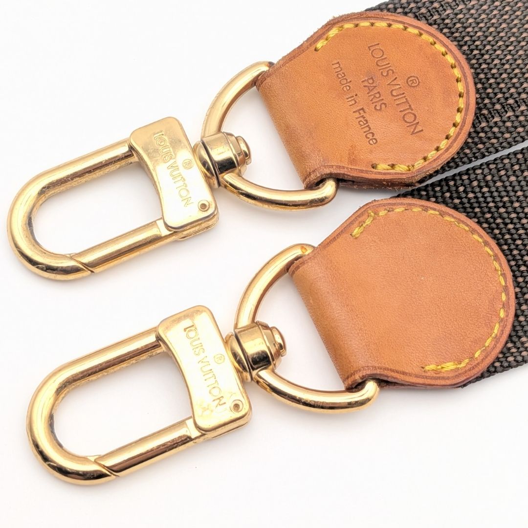 Louis Vuitton Shoulder Strap Nylon Vachetta Leather Gold Brown Adjustable — view 2