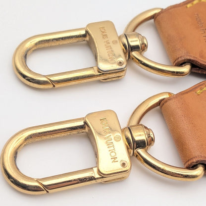 Louis Vuitton Shoulder Strap Nylon Vachetta Leather Gold Brown Adjustable — view 3