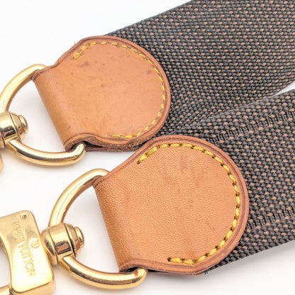 Louis Vuitton Shoulder Strap Nylon Vachetta Leather Gold Brown Adjustable — view 4