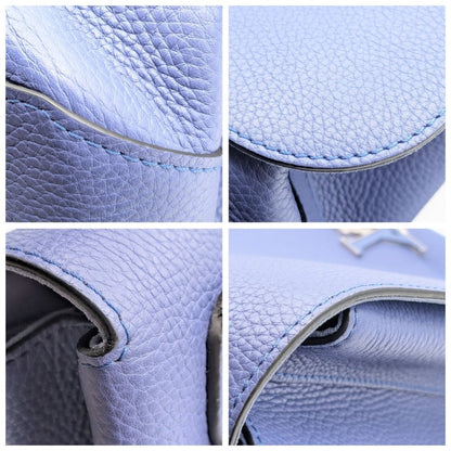 Louis Vuitton Taurillon Parnassea Volta Logo 2-Way Shoulder Bag Leather Blue — view 4