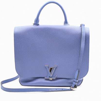 Louis Vuitton Taurillon Parnassea Volta Logo 2-Way Shoulder Bag Leather Blue