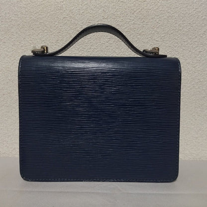 Louis Vuitton Monceau BB Epi Indigo Blue 2-Way Shoulder Bag — view 2