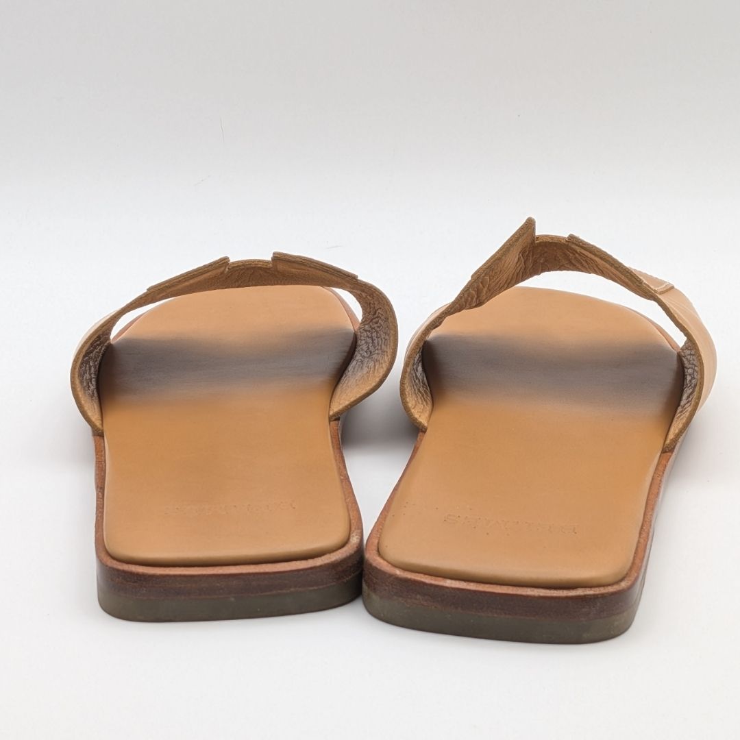Hermes Kevlar Sandals H Flat Leather Beige — view 4