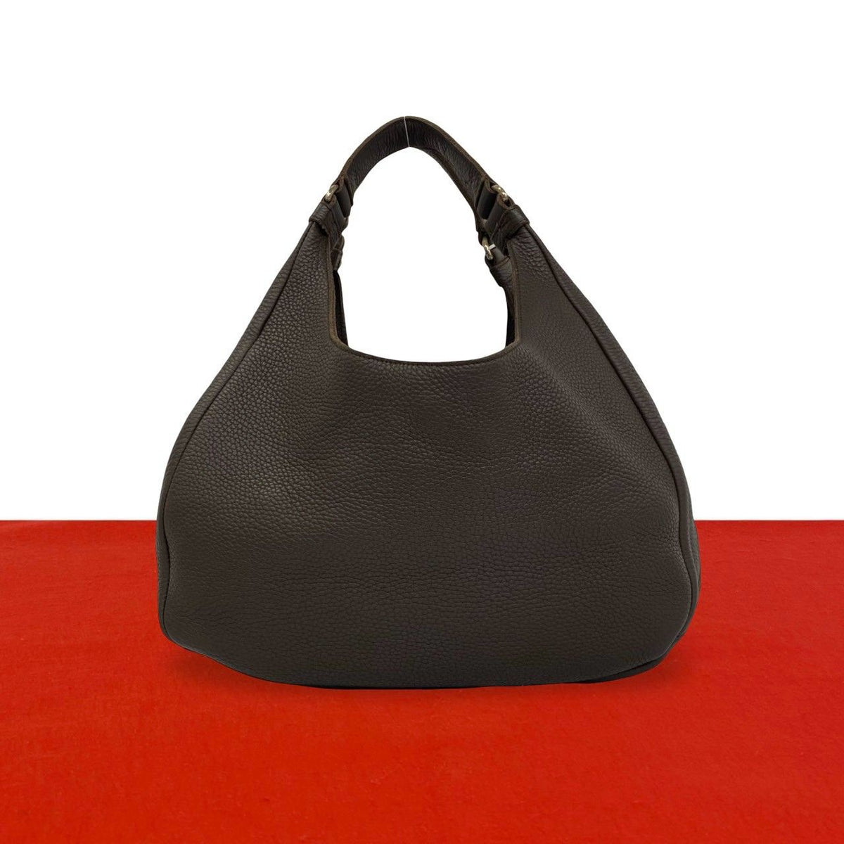 Bottega Veneta Intrecciato Handle Leather Tote Brown