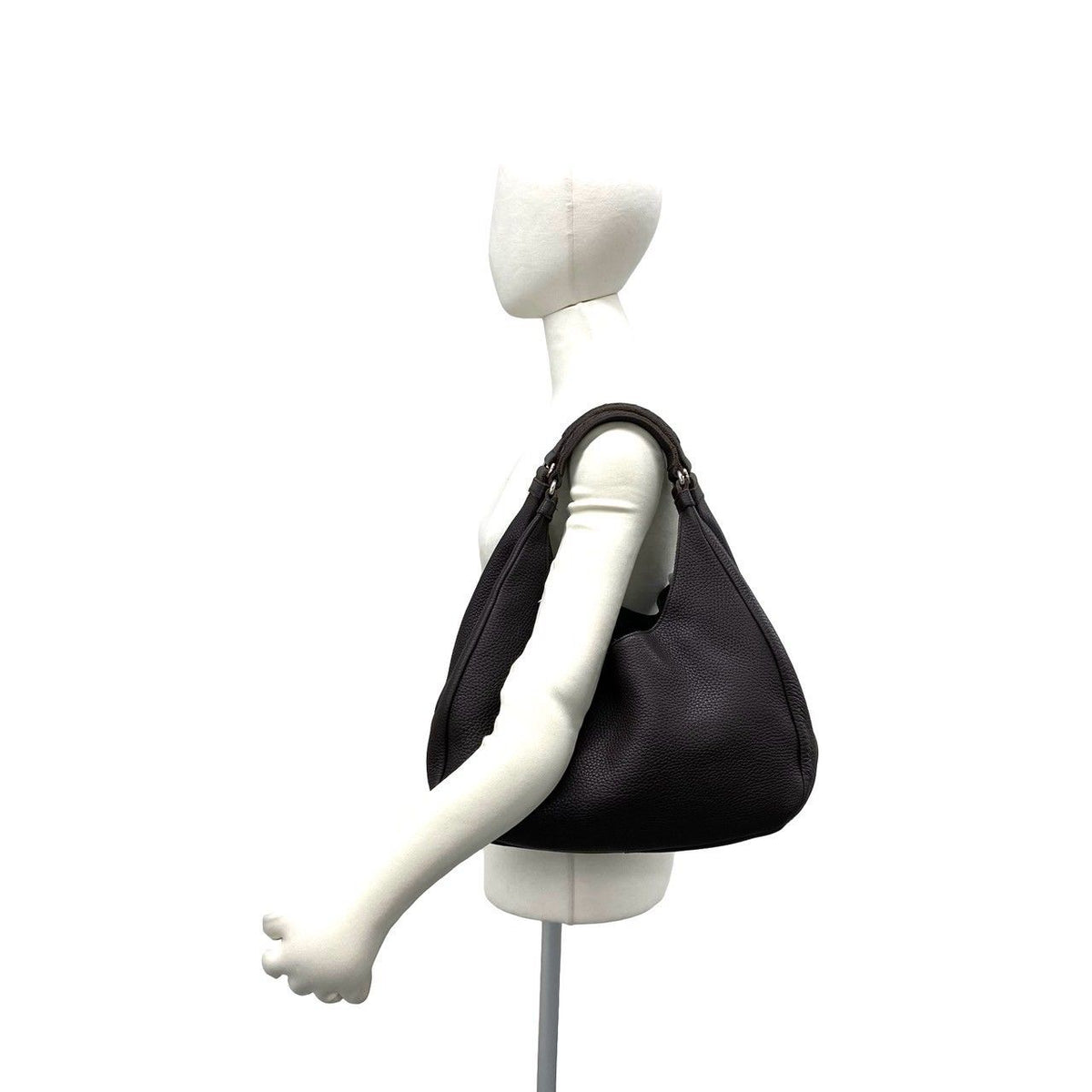 Bottega Veneta Intrecciato Handle Leather Tote Brown — view 2