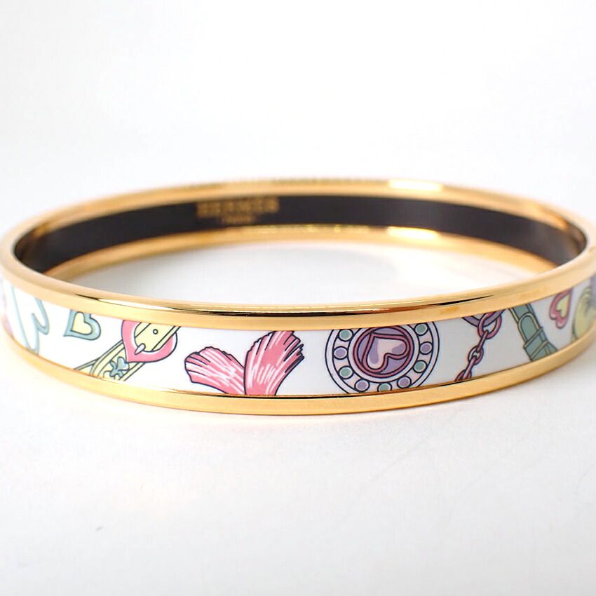 Hermes Enamel PM Bangle Bracelet — view 4