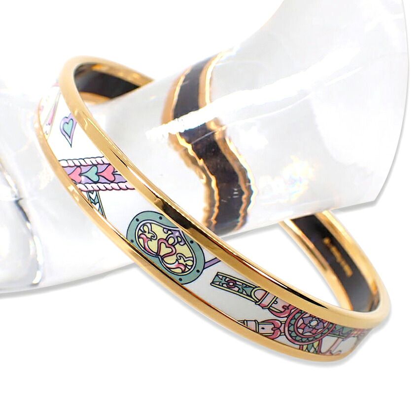 Hermes Enamel PM Bangle Bracelet