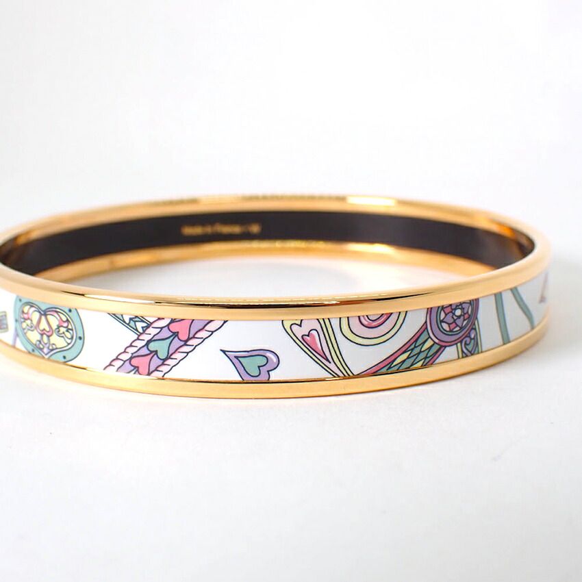 Hermes Enamel PM Bangle Bracelet — view 6