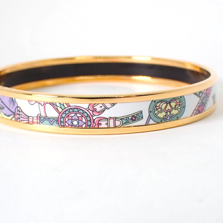 Hermes Enamel PM Bangle Bracelet — view 7