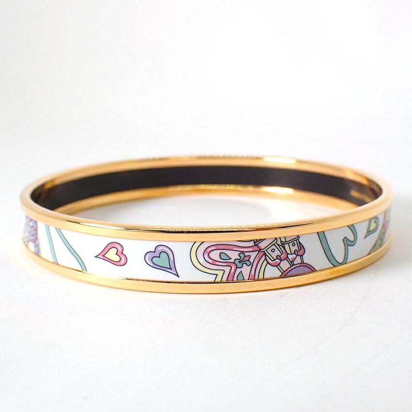 Hermes Enamel PM Bangle Bracelet — view 5