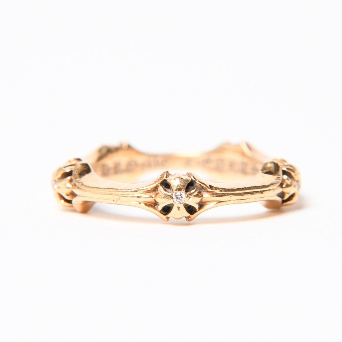 Chrome Hearts Ring &bone Plus & Bone CH Diamond Gold — view 2