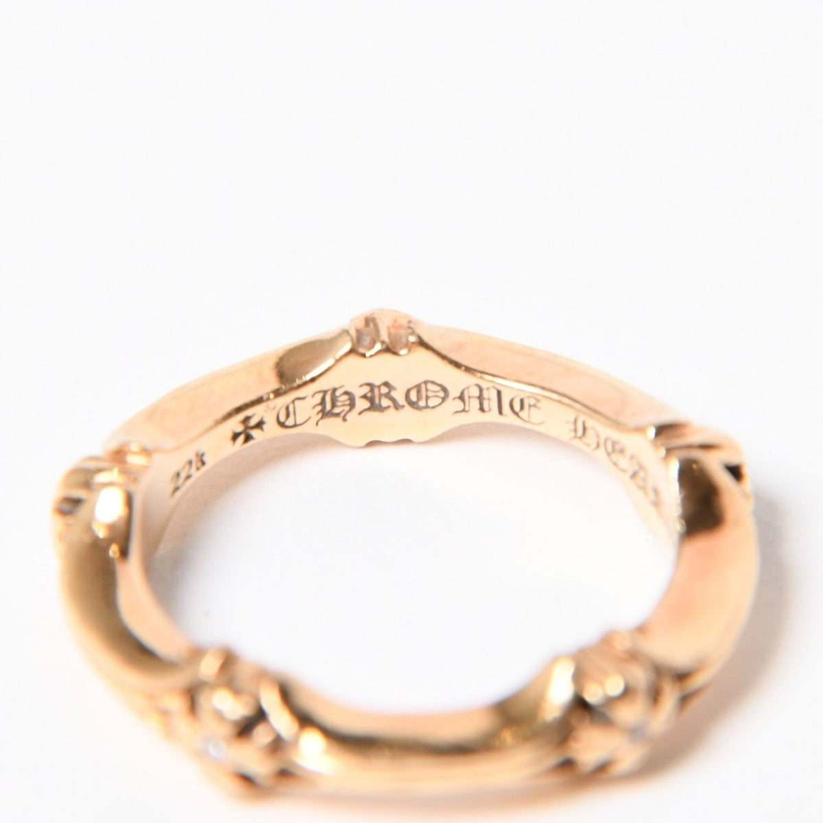 Chrome Hearts Ring &bone Plus & Bone CH Diamond Gold — view 7