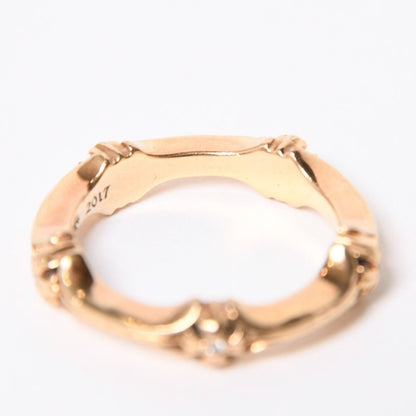 Chrome Hearts Ring &bone Plus & Bone CH Diamond Gold — view 6
