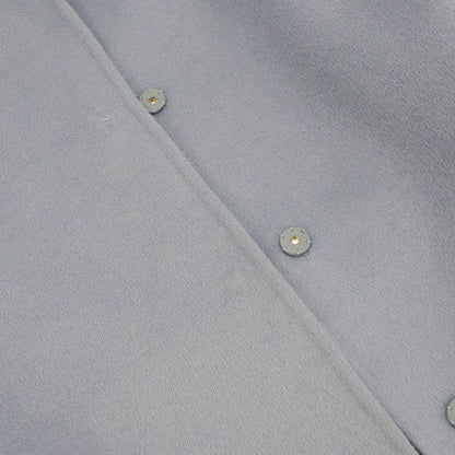 Prada Collarless Coat Blue — view 7