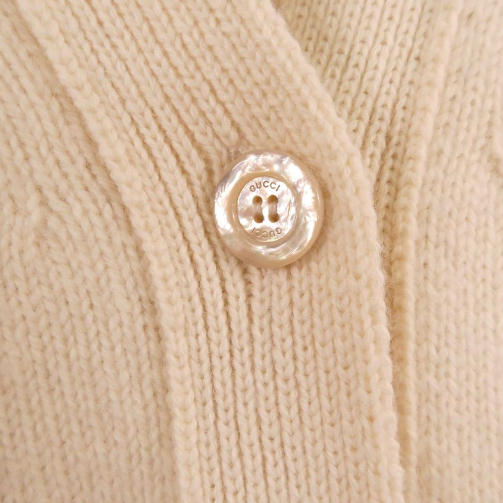 Gucci Long Cardigan Wool 100% Embroidery Elephant — view 6