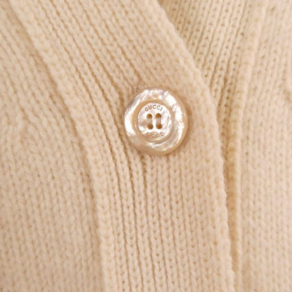 Gucci Long Cardigan Wool 100% Embroidery Elephant — view 6
