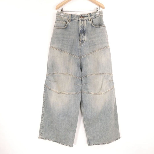 Balenciaga Baggy Denim Wide Pants Cotton 100% Jeans XS