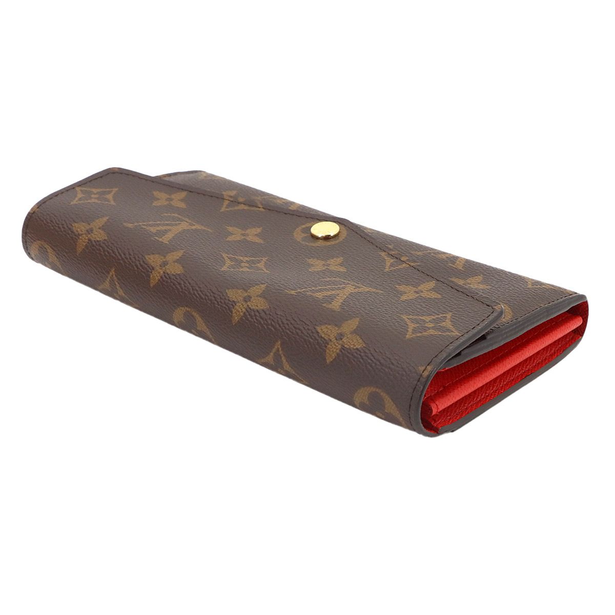 Louis Vuitton Monogram Portefeuille Sarah Bifold Wallet Brown Coquelicot — view 5