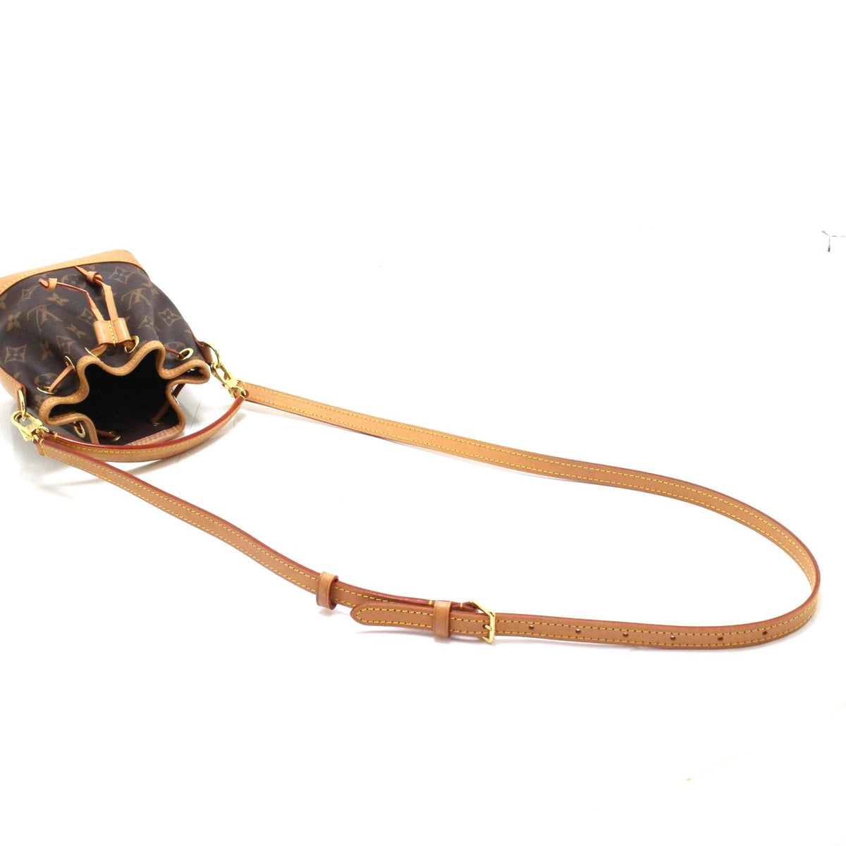 Louis Vuitton Nano Noe Monogram Shoulder Bag Canvas — view 4