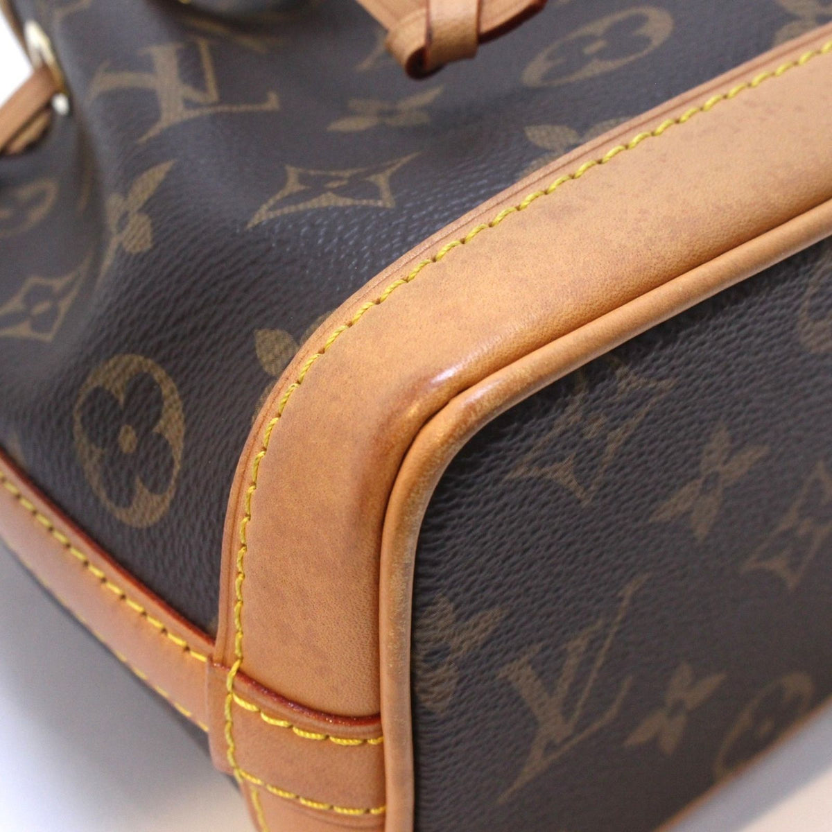 Louis Vuitton Nano Noe Monogram Shoulder Bag Canvas — view 8