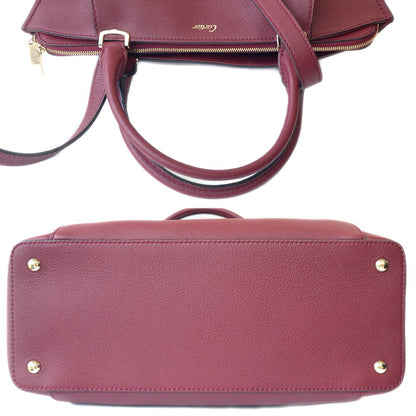 Cartier Shoulder Bag Gold Bordeaux — view 3