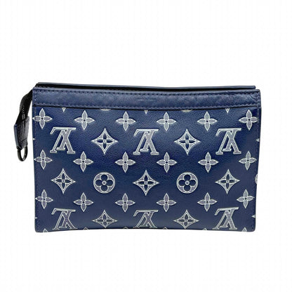 Louis Vuitton Gaston Wearable Wallet Monogram Shadow Ink Blue Shoulder Bag — view 3
