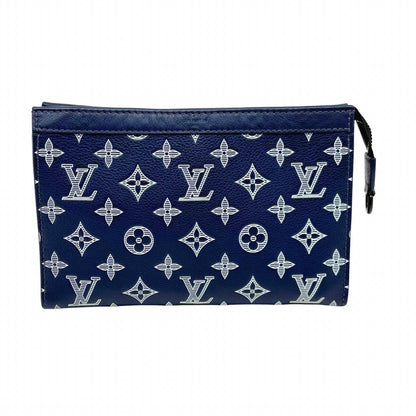 Louis Vuitton Gaston Wearable Wallet Monogram Shadow Ink Blue Shoulder Bag