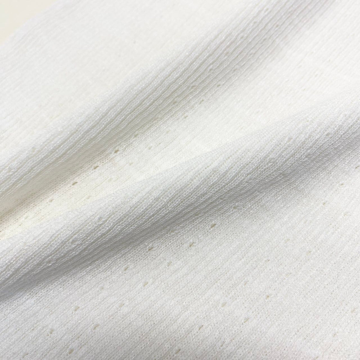 Chanel CC Logo Summer Knit Tunic Length White Sweater 40 — view 6