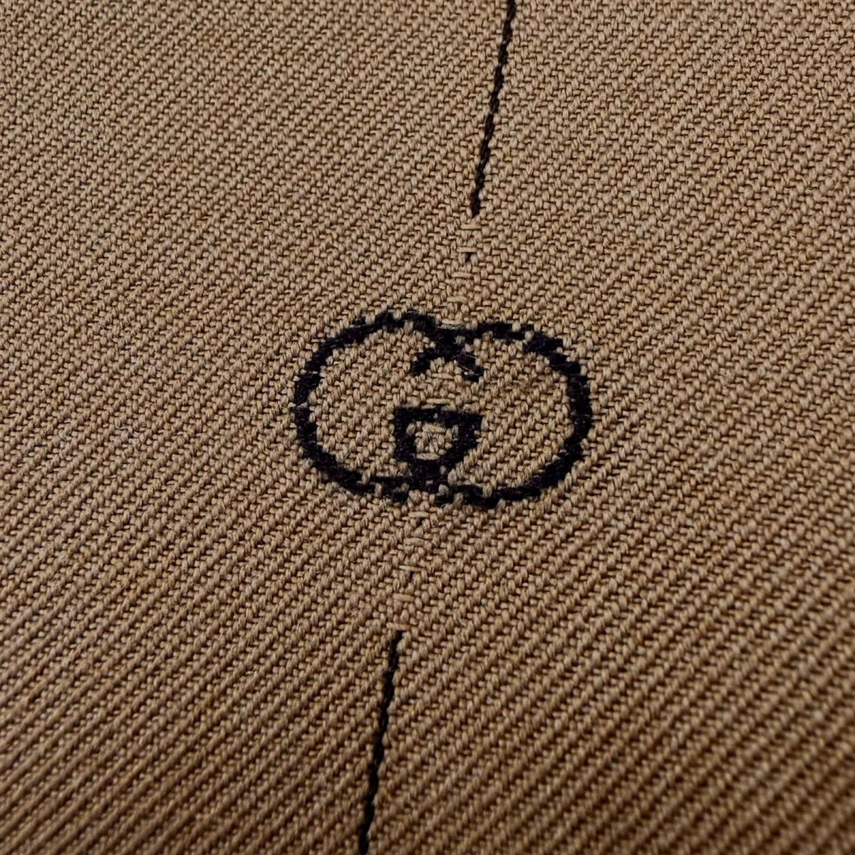 Gucci Wool 100% Interlocking G Striped Pants Trousers Beige — view 5