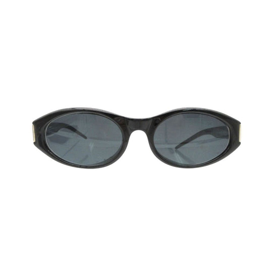 Gucci Sunglasses Y2k Oval Shape Side Plate Logo Eyewear 55 Black