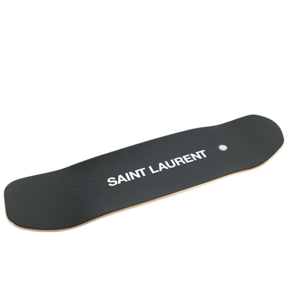 Saint Laurent Paris Skateboard Wood Black