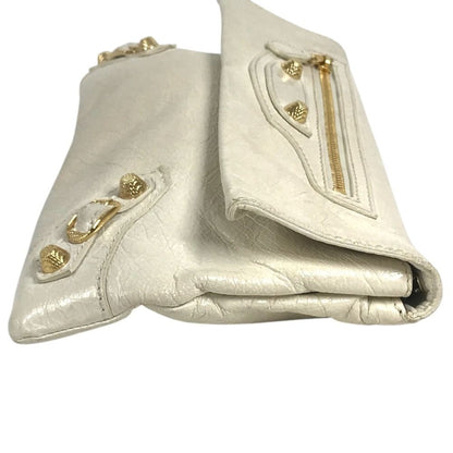 Balenciaga Clutch Giant Envelope Leather White — view 2