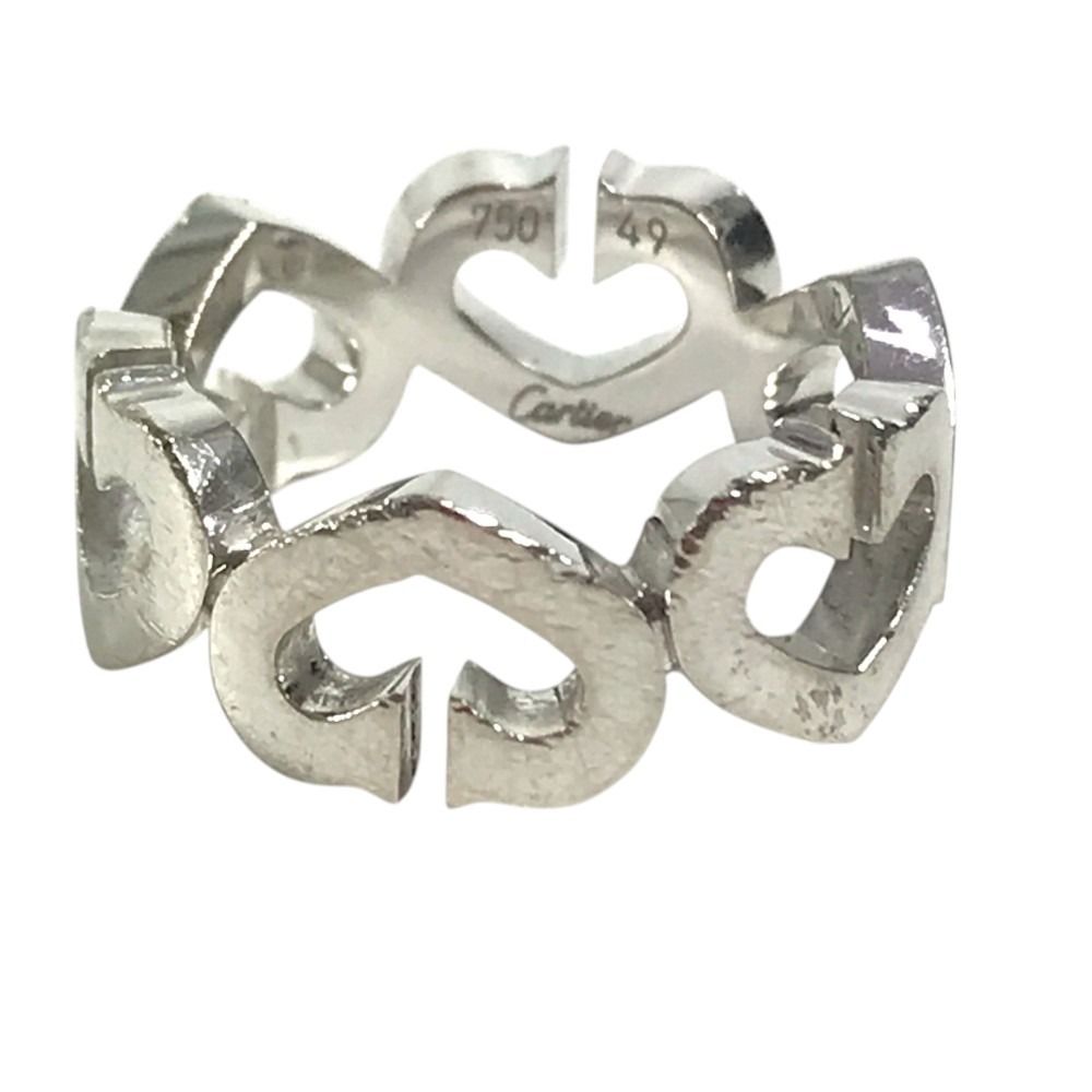 Cartier Ring C Heart Diamond Silver — view 4
