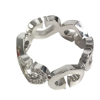 Cartier Ring C Heart Diamond Silver — view 2