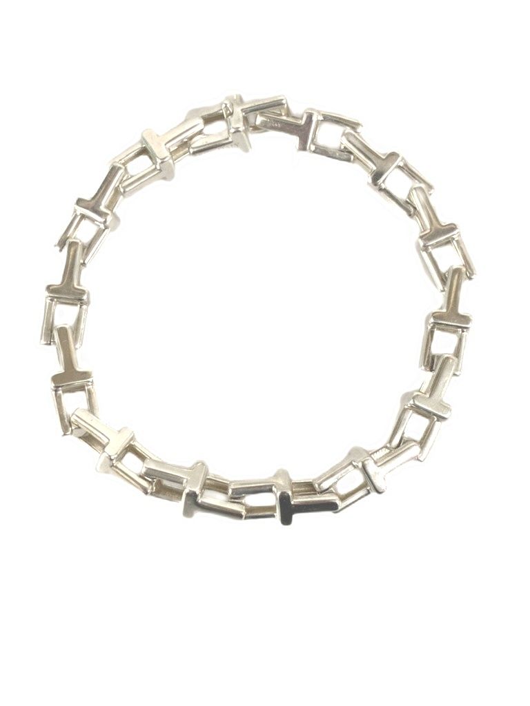 Tiffany & Co T Narrow Chain Bracelet Silver