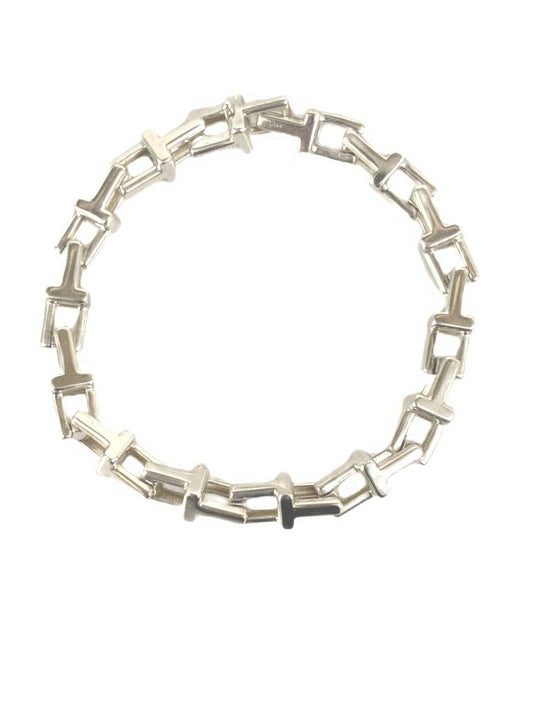Tiffany & Co T Narrow Chain Bracelet Silver