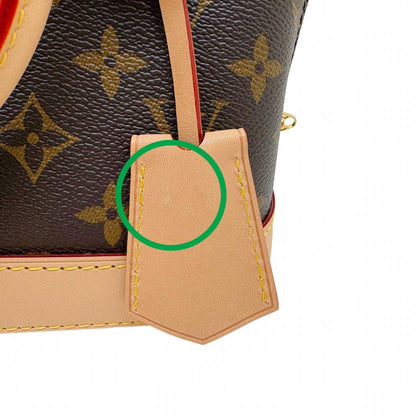 Louis Vuitton Alma BB Monogram Shoulder Bag Canvas — view 8