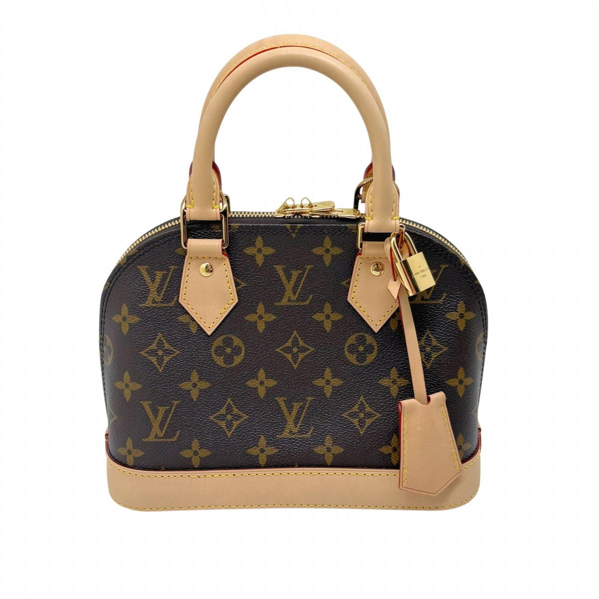 Louis Vuitton Alma BB Monogram Shoulder Bag Canvas