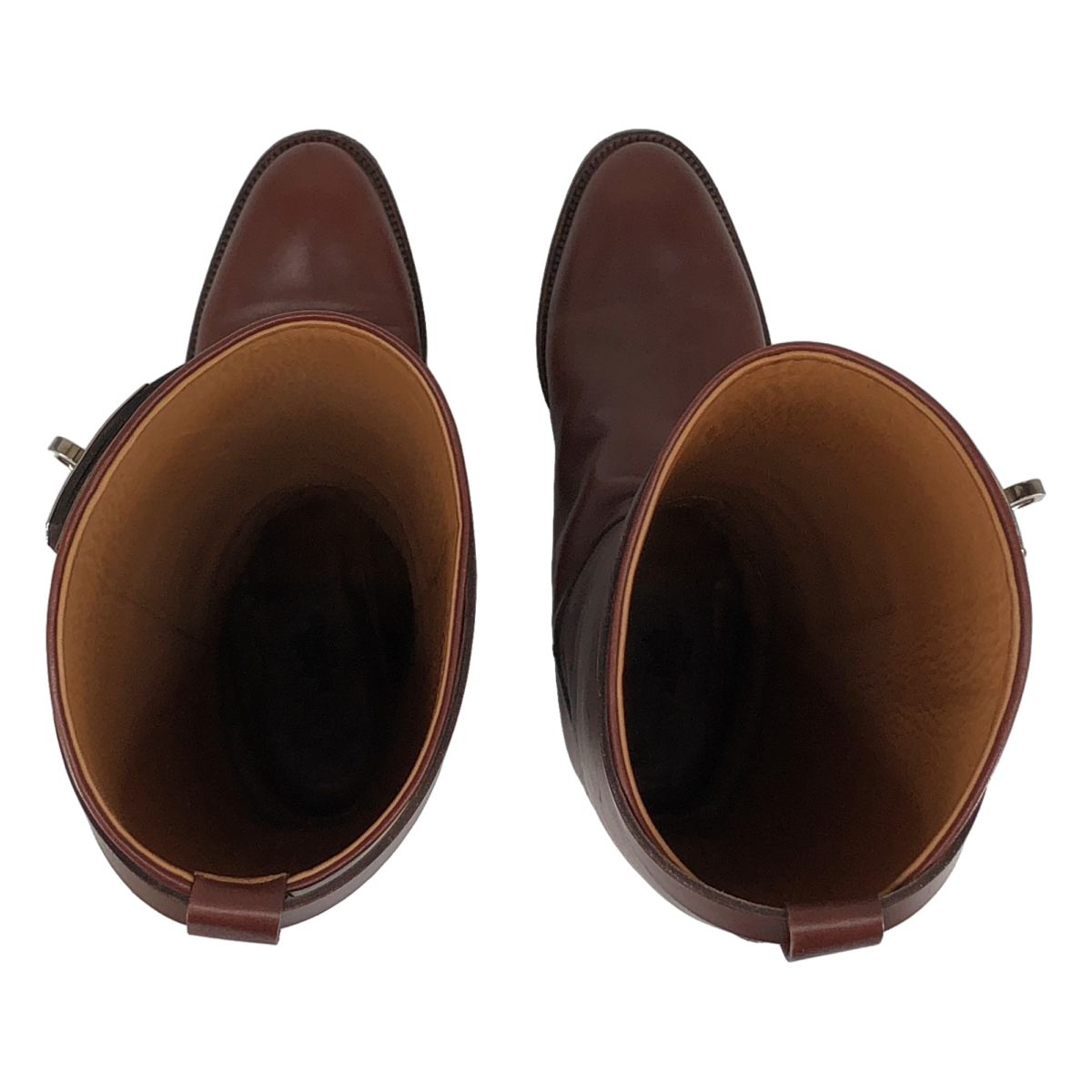 Hermes Kelly Leather Jumping Long Boots Brown — view 4
