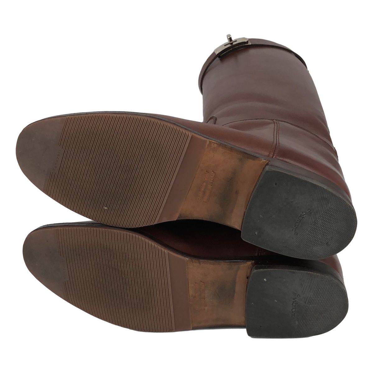 Hermes Kelly Leather Jumping Long Boots Brown — view 5