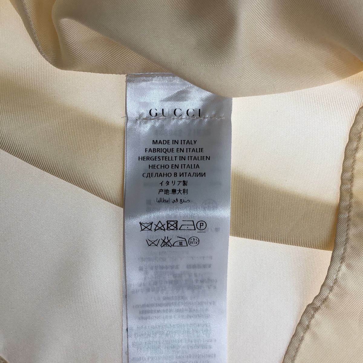 Gucci Silk Flower Embroidery Sleeveless Blouse Ivory 38 — view 6