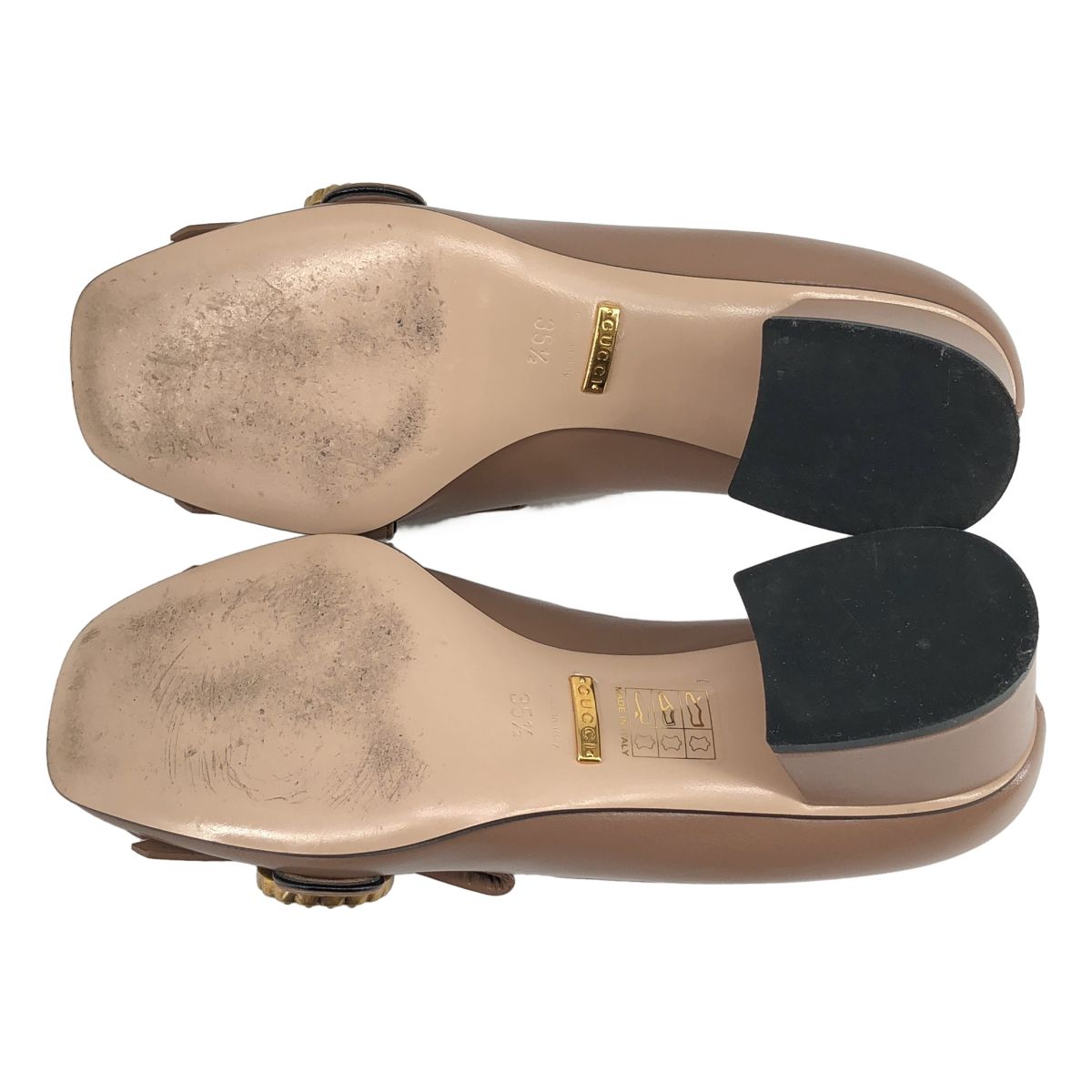 Gucci GG Marmont Pearl Heels Pumps Brown — view 5
